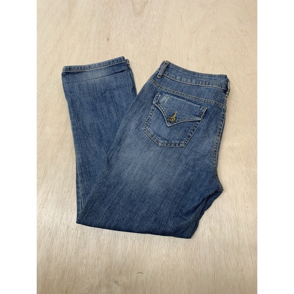 Simply Vera Wang Womens Jeans Size 6 Approx 30x26‎ Blue Denim Straight Leg - Picture 3 of 9